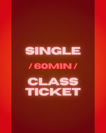 SINGLE /60 MIN/ CLASS TICKET