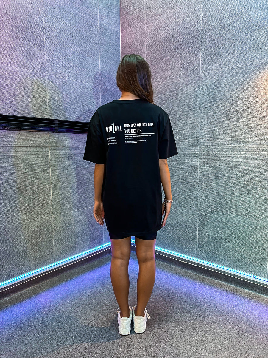DAY ONE OVERSIZED T-SHIRT BLACK
