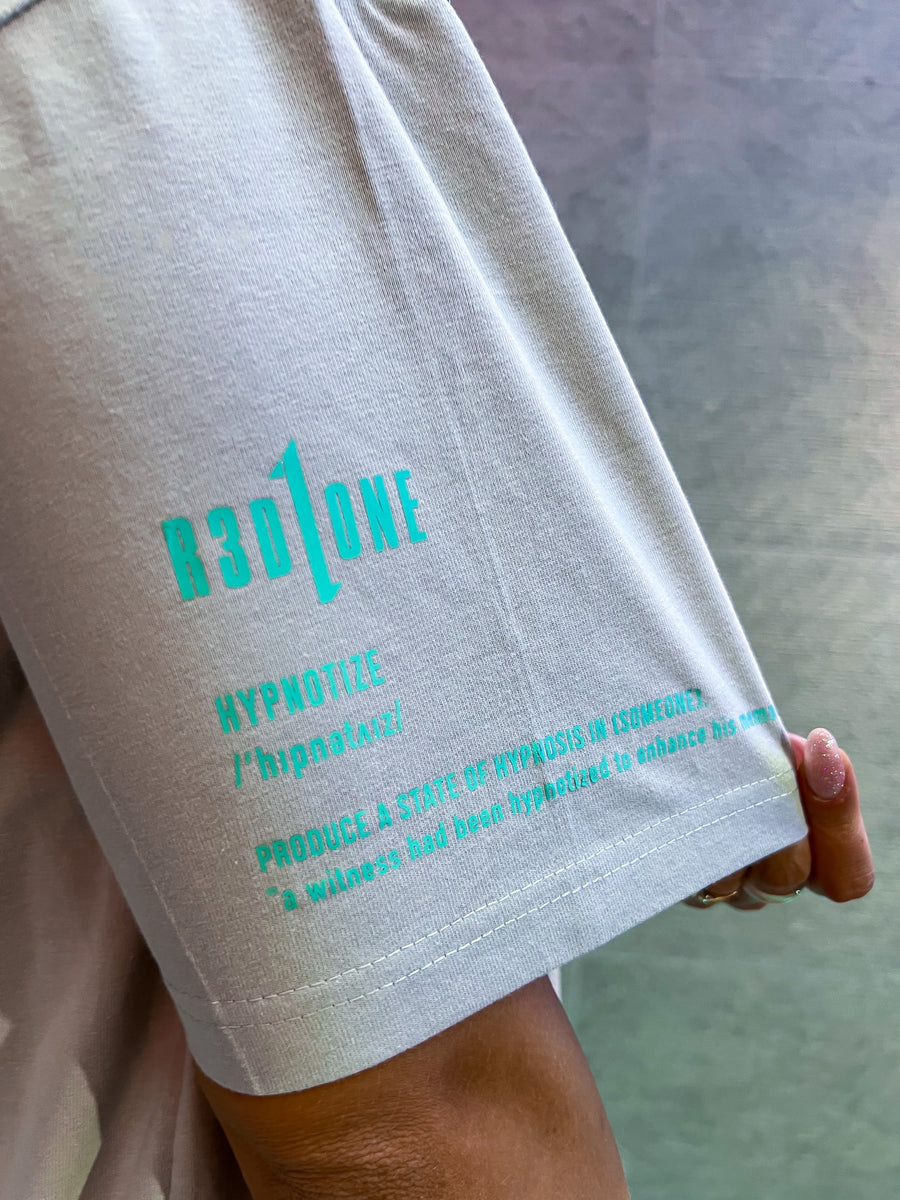 HYPNOTIZED OVERSIZED T-SHIRT LIGHT ASPHALT