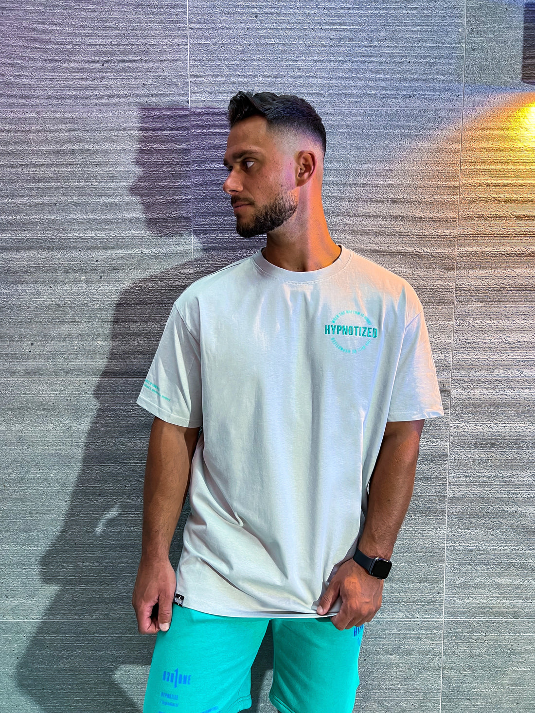 HYPNOTIZED OVERSIZED T-SHIRT LIGHT ASPHALT